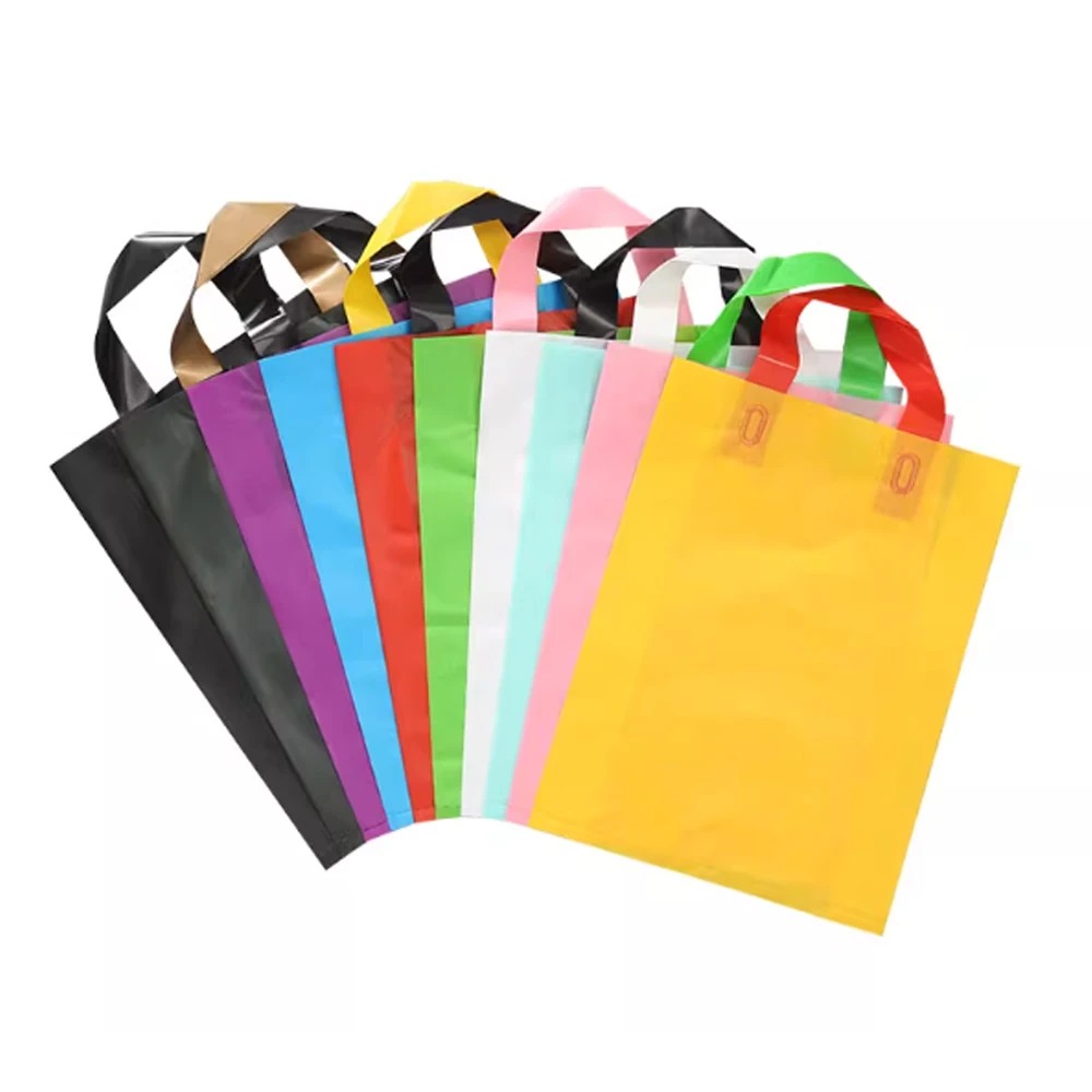 Event Party Shop - 50pcs Colorful Plastic Shopping Bag With