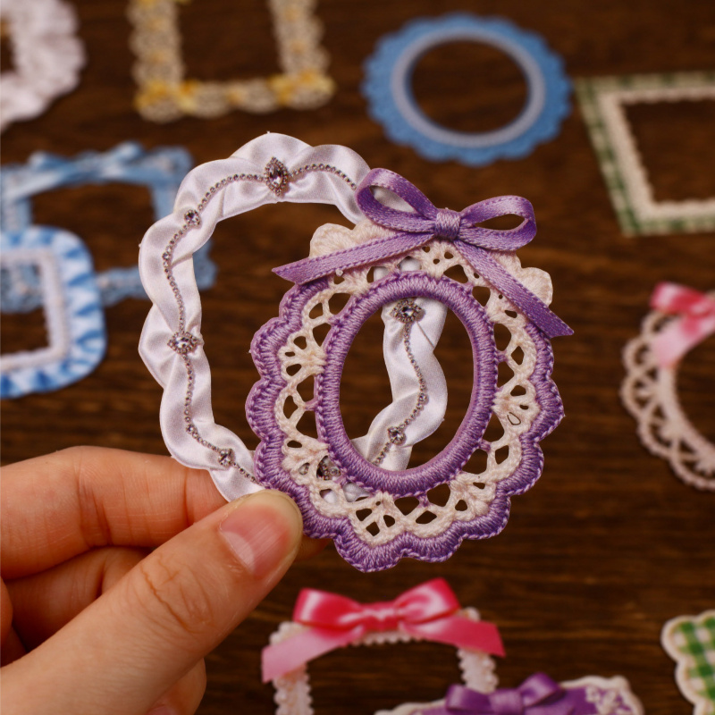 8 Sheets Vintage Ribbon Border - Papercraft Supply Ribbon ulasan dan harga