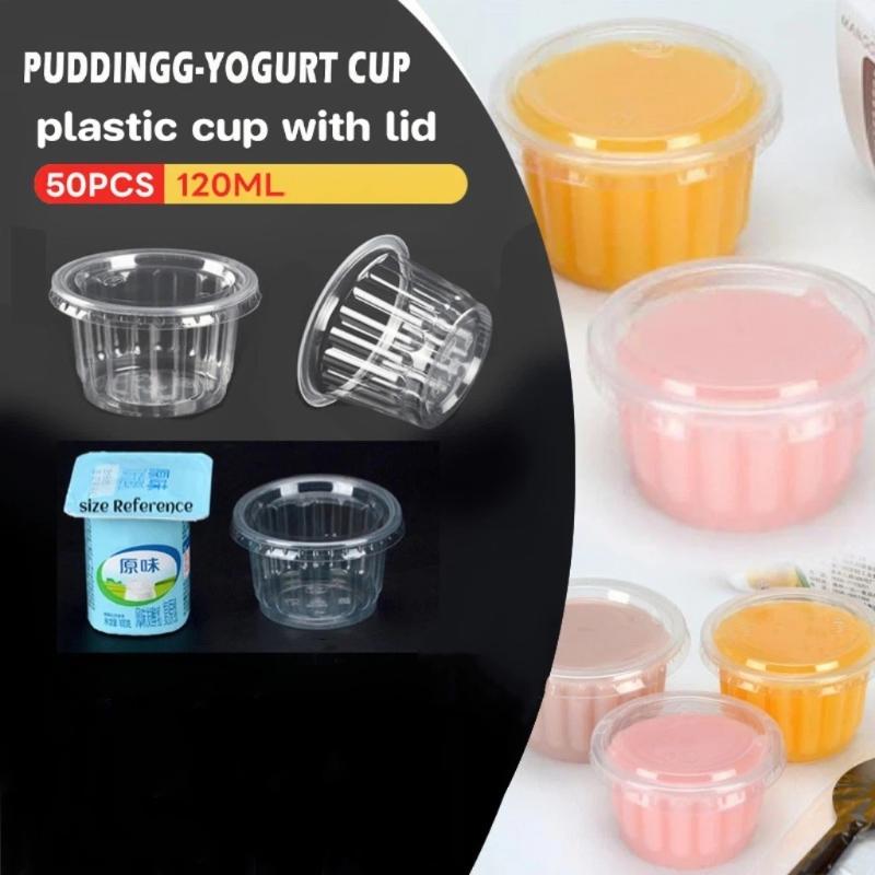 50Pcs Disposable Yogurt Cup Wi - Plastic Cup 50Pcs ulasan dan harga