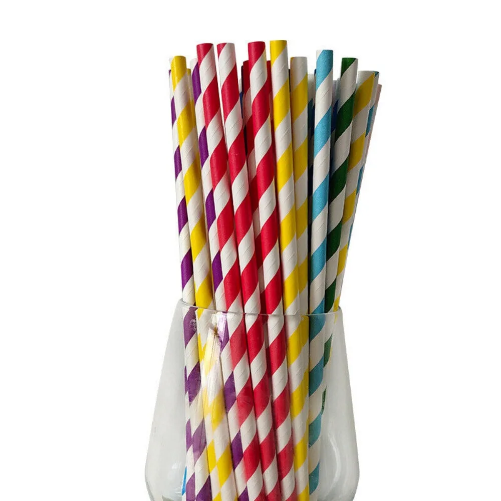 100 Bulk Packed Paper Straws P - Paper Straw Color ulasan dan harga