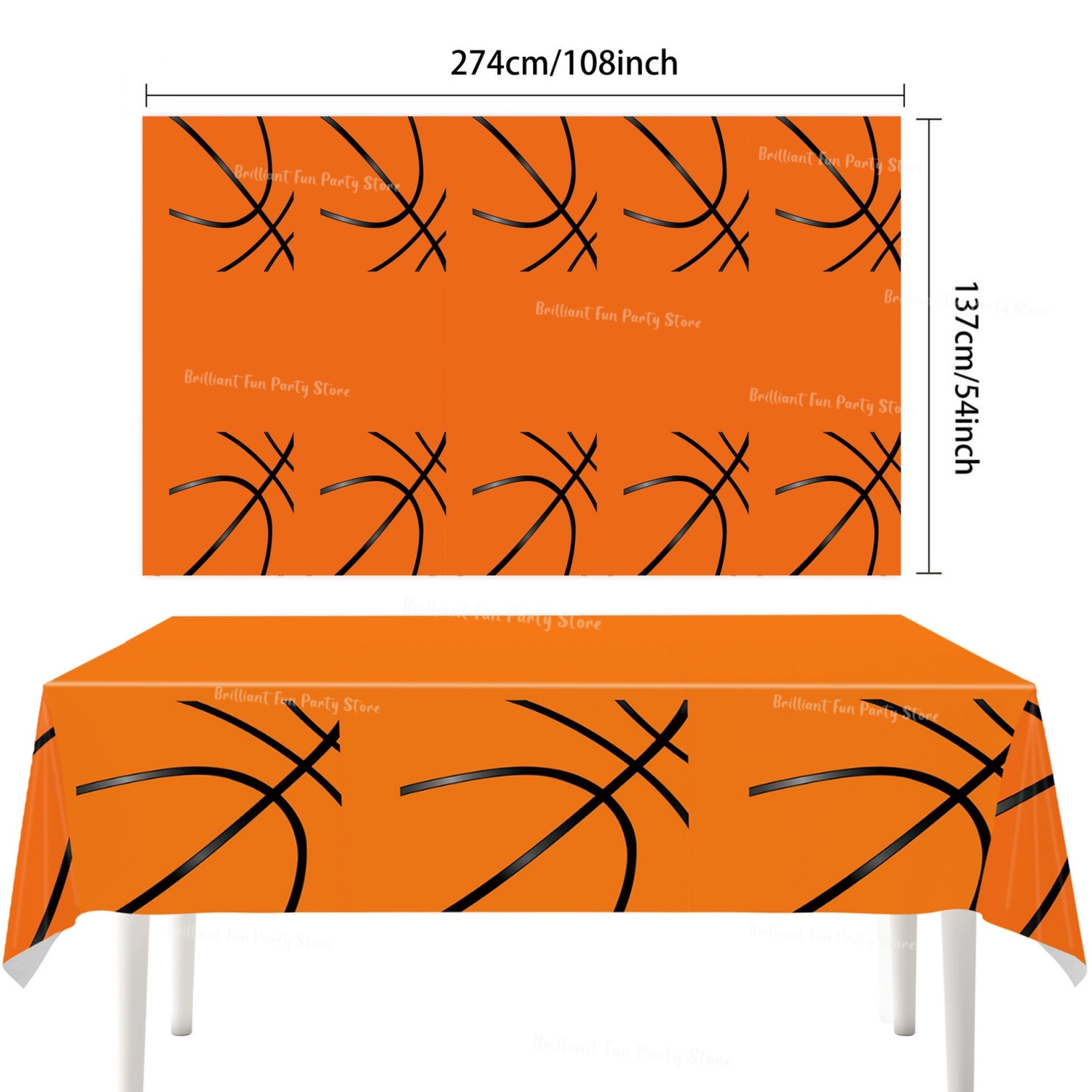 Soccer Basketball Theme Tablec - Table Cloth Disposable ulasan dan harga
