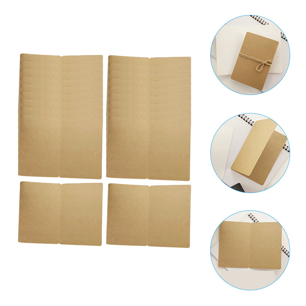 20Pcs Rustic Blank Cards Kraft - Papercraft Supply Invitation ulasan dan harga