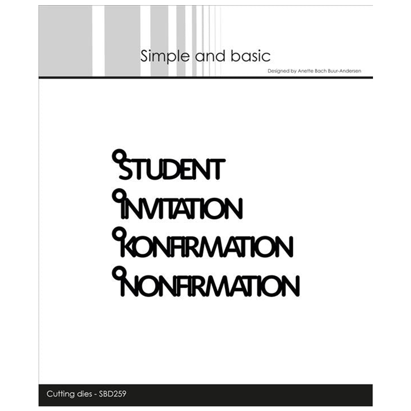 Student Invitation Words Metal - Papercraft Supply Invitation ulasan dan harga