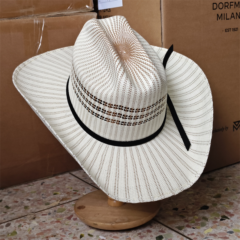 Cowboy Hat Colorful Rolled Cuf - Paper Straw Color ulasan dan harga