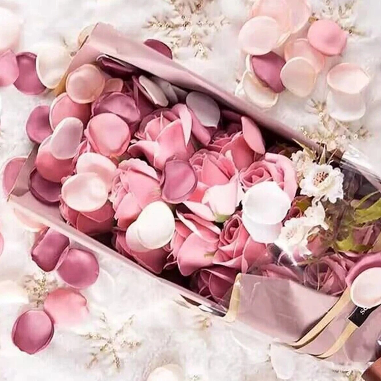 100pcs Silk Artificial Flower  - Confetti Cannon Tube ulasan dan harga