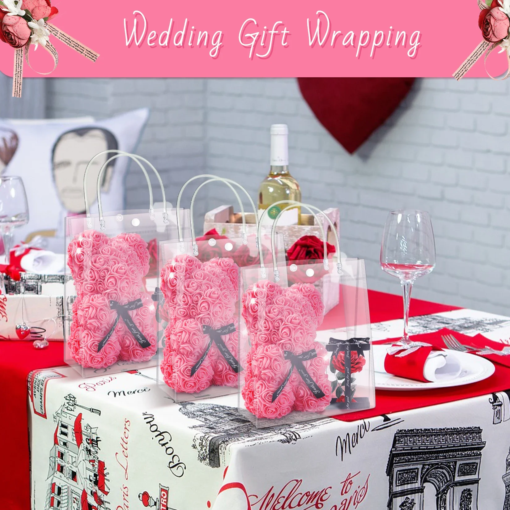 Clear PVC Gift Bags with Handl - Event Party Shop ulasan dan harga