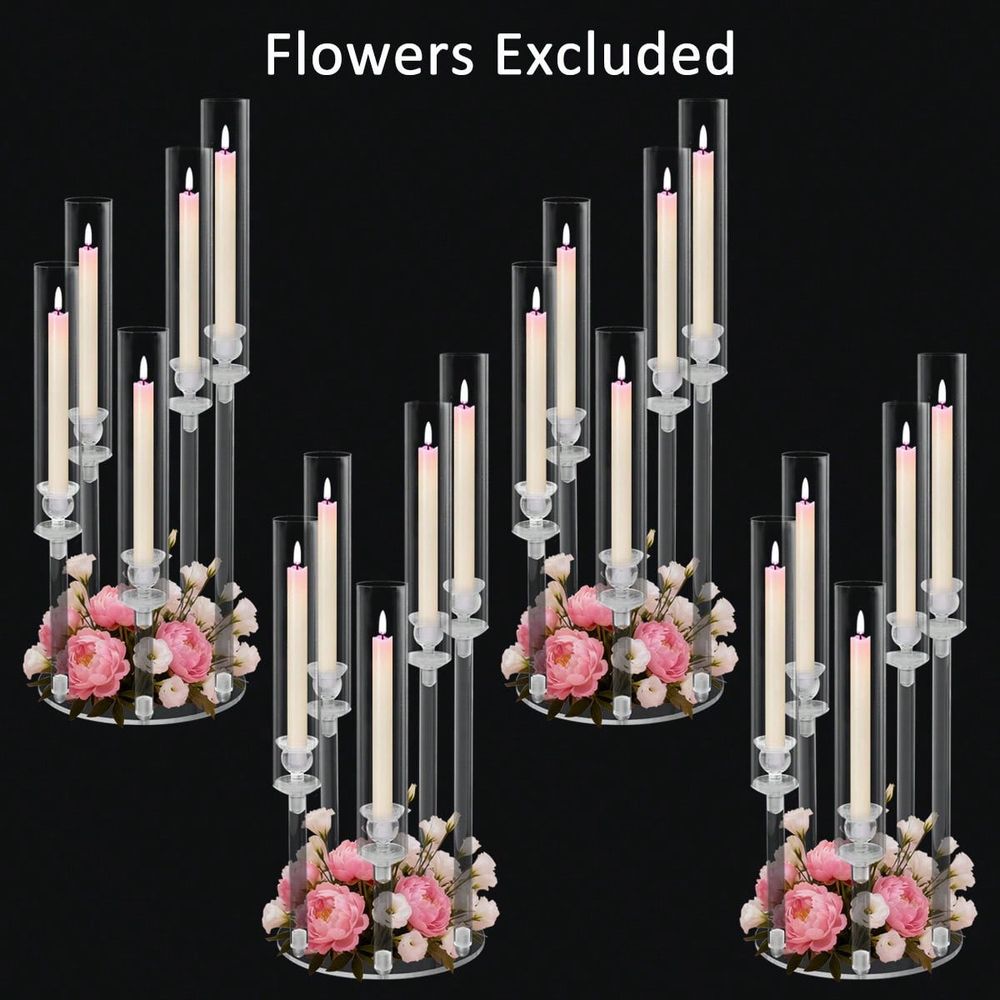 5 Arm Acrylic Candelabra For T - Centerpiece Stick ulasan dan harga