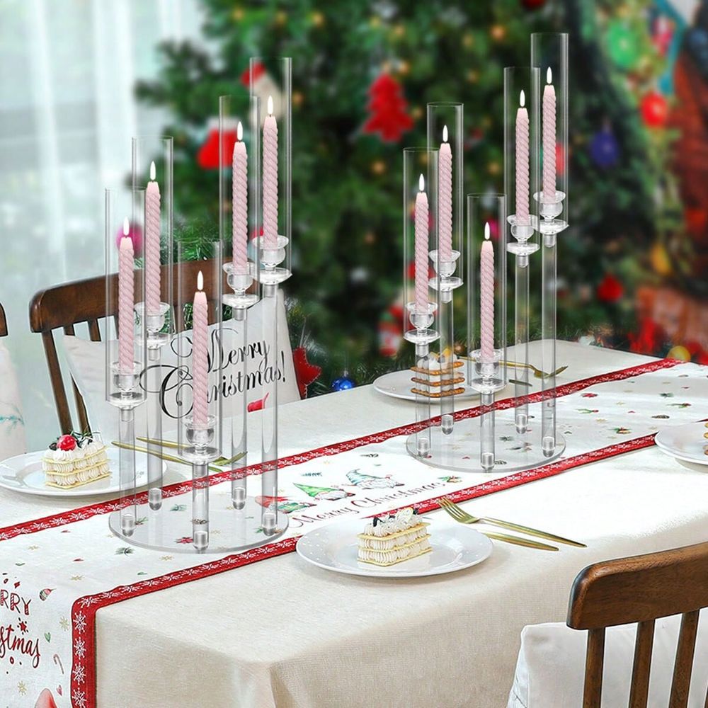 5 Arm Acrylic Candelabra For T - Centerpiece Stick ulasan dan harga