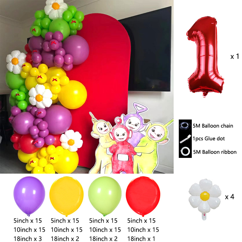 Teletubbies Themed Balloon Arc - Balloon Arch Kit ulasan dan harga