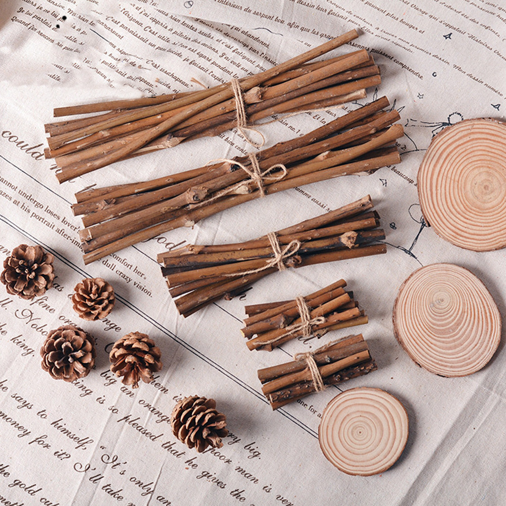 21Pcs Natural Pine Cones and W - Centerpiece Stick ulasan dan harga