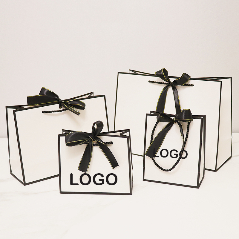 10Pcs Customized Logo Paper Ba - Event Party Shop ulasan dan harga