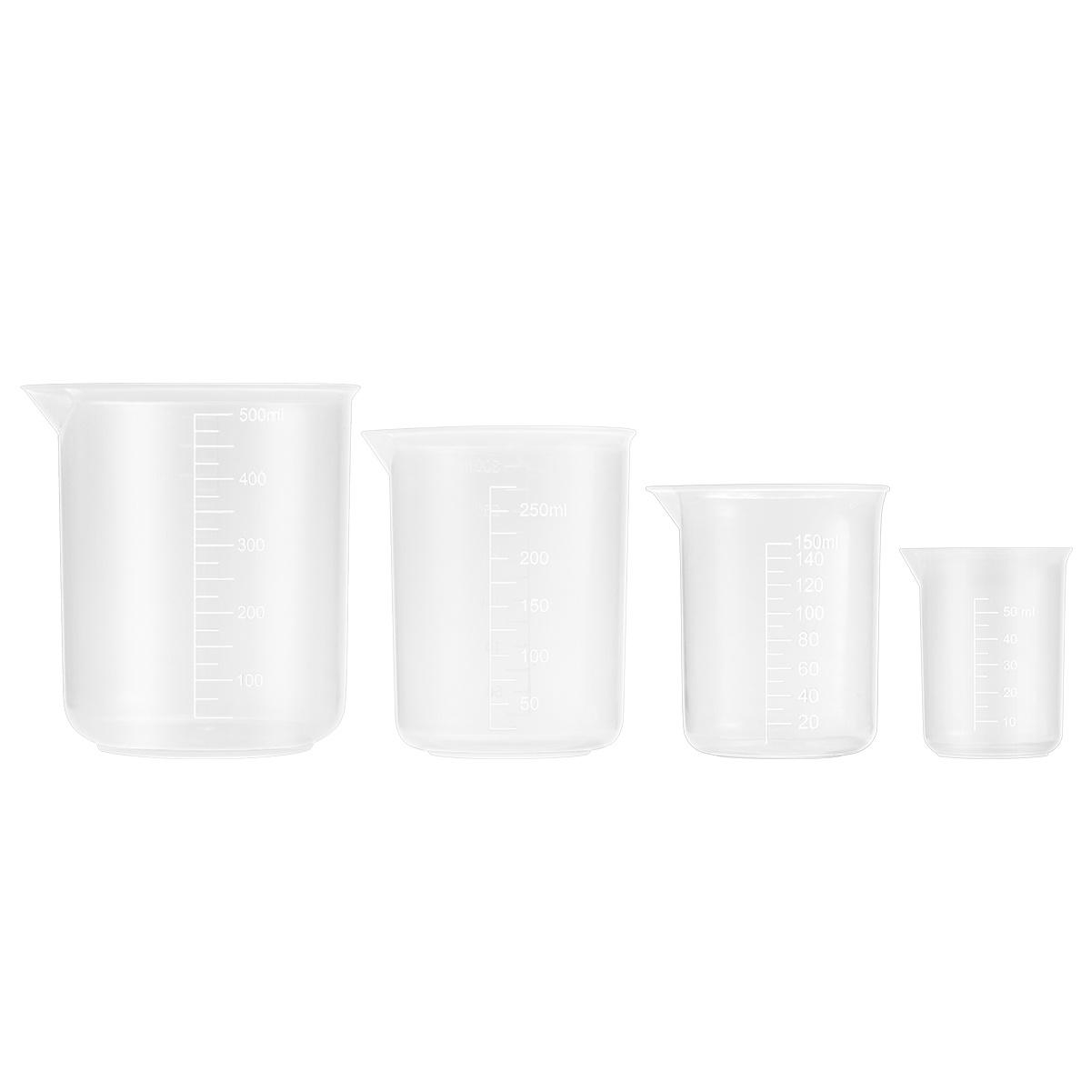 4pcs 50Ml 150Ml 250Ml 500Ml Pl - Plastic Cup 50Pcs ulasan dan harga