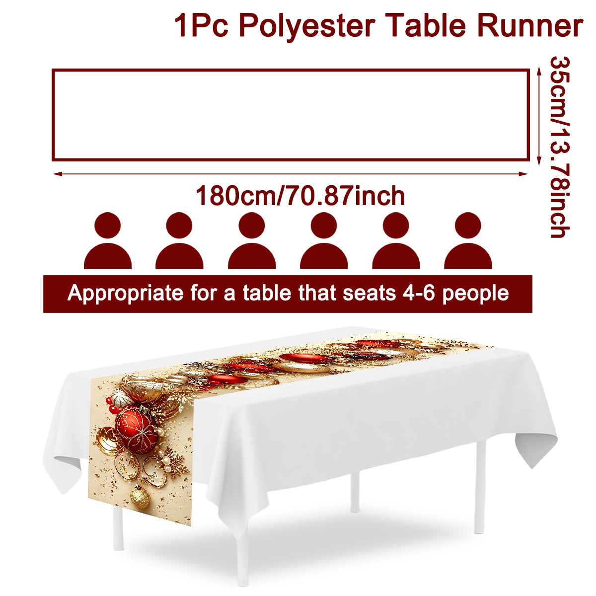 Retro Christmas Table Runner X - Eve Party ulasan dan harga