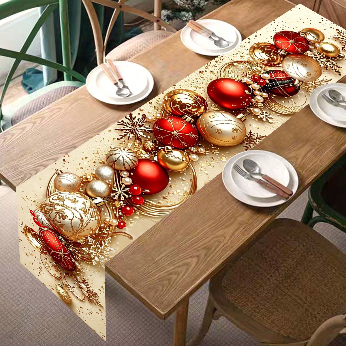 Retro Christmas Table Runner X - Eve Party ulasan dan harga