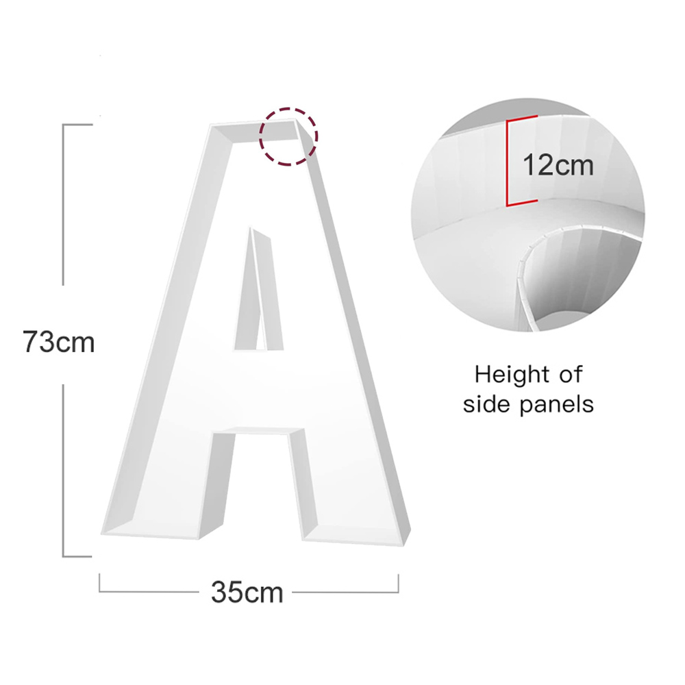 2.4FT Letters Balloons Frame M - Event Z ulasan dan harga