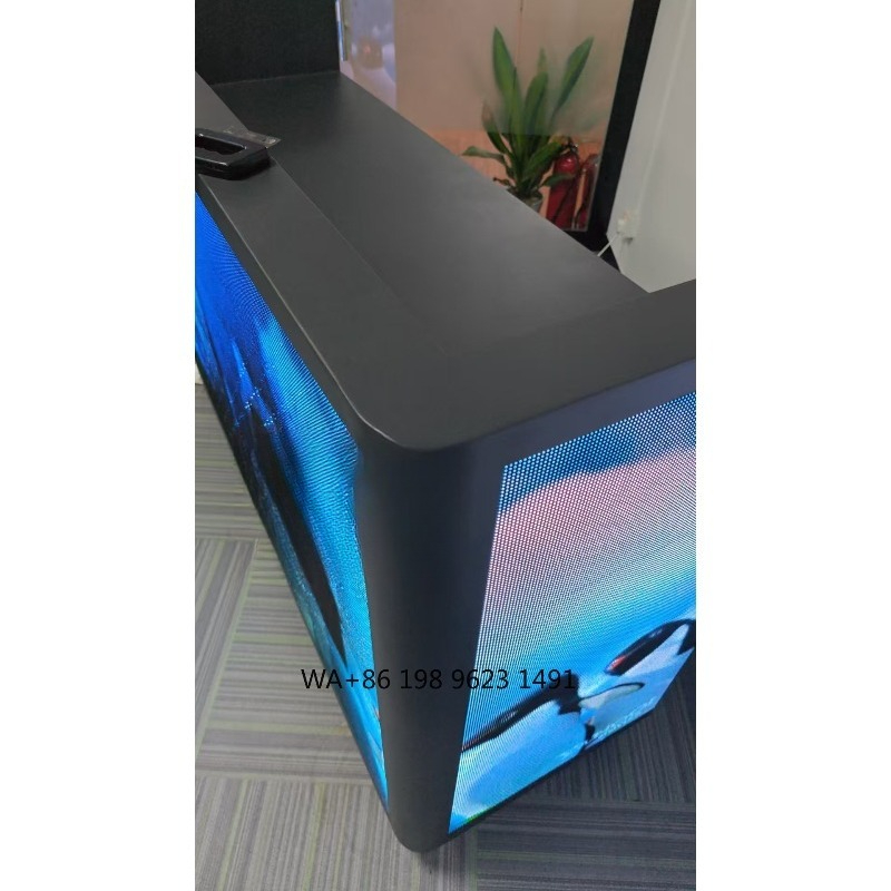 Portable DJ Booth Facade LED V - Event Party Dj ulasan dan harga