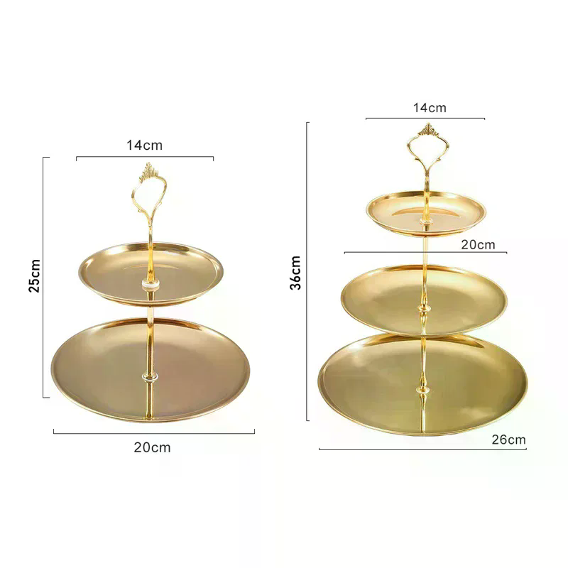 /PFU/Silver 2/3-Tier Cake Stan - Cupcake Stand Tier ulasan dan harga