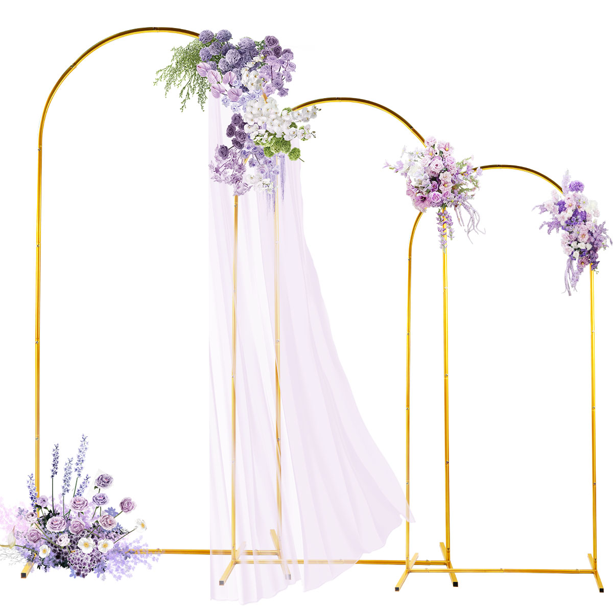 3Pack Golden Metal Arch Kits,  - Balloon Arch Kit ulasan dan harga
